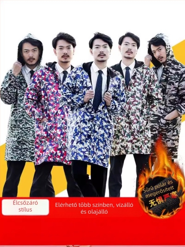 Munkaruházati kabát vegyes kémiai szálból (70% akril), anti-szennyező és dekontaminációs funkcióval, téli időszak, logisztikai raktározásra, férfiaknak