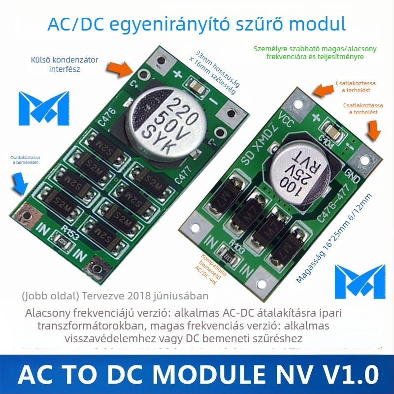 AC-DC egyenirányító-szűrő modul — kapcsolóüzemű tápegység, 0-9V/20V/30V, 1-3A