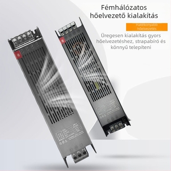 PWM-vezérelt AC/DC kapcsolóáramellátó LED-szalagokhoz és feliratokhoz, 12/24V, 300W, IP20, beltéri használat