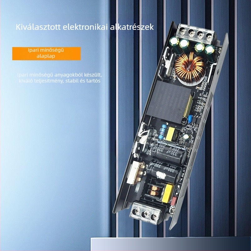 PWM-vezérelt AC/DC kapcsolóáramellátó LED-szalagokhoz és feliratokhoz, 12/24V, 300W, IP20, beltéri használat