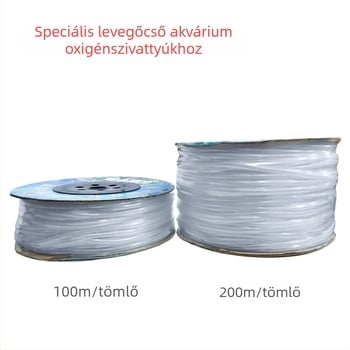 Akvarisztikai légcső – strapabíró 4 mm belső átmérőjű cső, vágásra alkalmas, oxigénellátáshoz
