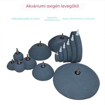 Akváriumi oxigénbuborékos kő, levegőztető, szinterezett aerációfej