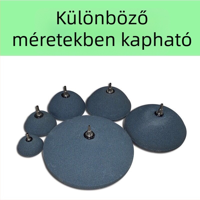 Akváriumi oxigénbuborékos kő, levegőztető, szinterezett aerációfej