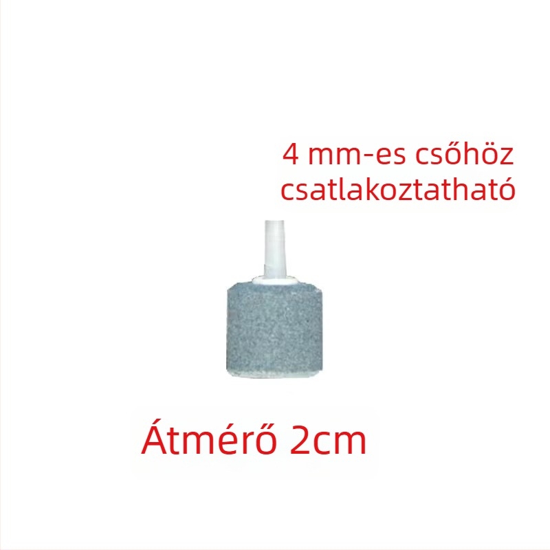Akváriumi oxigénbuborékos kő, levegőztető, szinterezett aerációfej