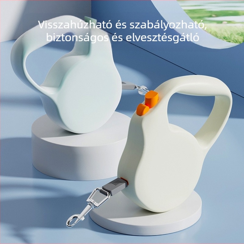 Automata visszahúzható kutyalánc, egyszínű, egyszerű dizájn kicsi és közepes méretű kutyáknak