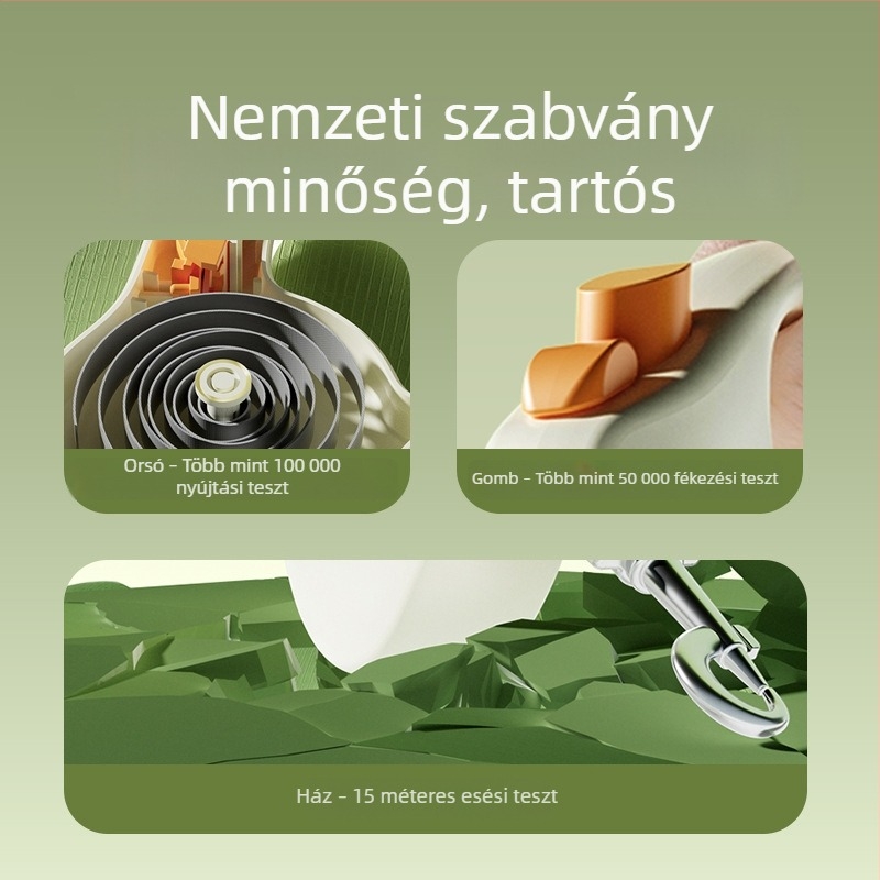 Automata visszahúzható kutyalánc, egyszínű, egyszerű dizájn kicsi és közepes méretű kutyáknak