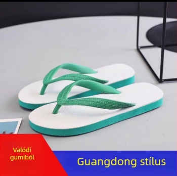 Férfi nyári gumis flip-flop, vastag talppal, kopásálló és csúszásmentes, otthoni és szabadtéri viseletre