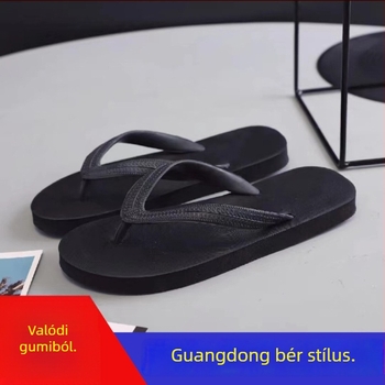 Férfi nyári gumis flip-flop, vastag talppal, kopásálló és csúszásmentes, otthoni és szabadtéri viseletre