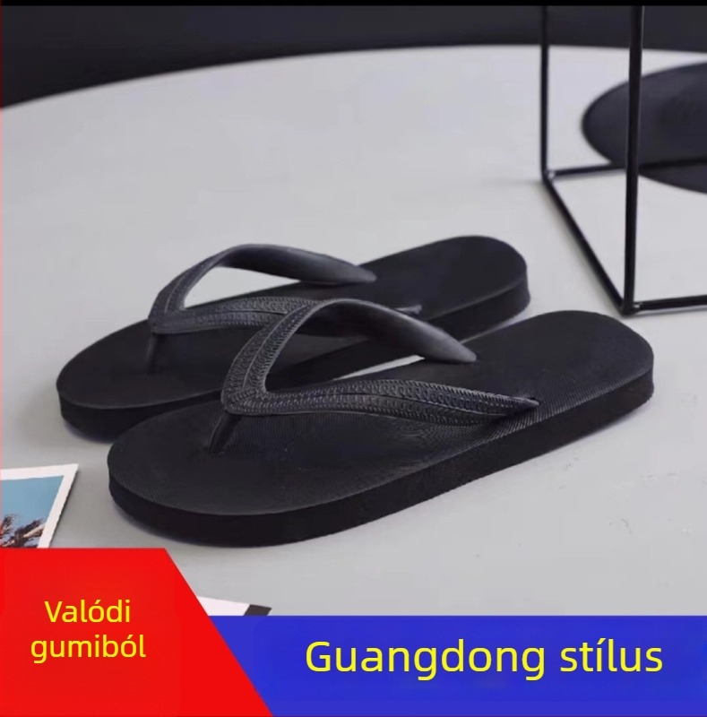 Férfi nyári gumis flip-flop, vastag talppal, kopásálló és csúszásmentes, otthoni és szabadtéri viseletre