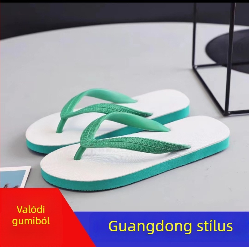 Férfi nyári gumis flip-flop, vastag talppal, kopásálló és csúszásmentes, otthoni és szabadtéri viseletre
