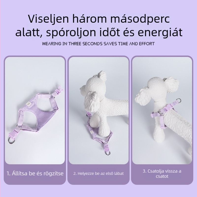 Kutyamell-hám – vászon anyag, modell FB-8034