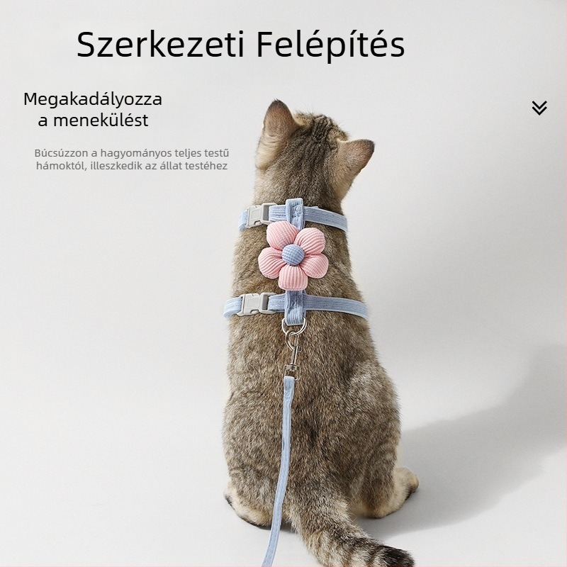 Macska húzószár, I-alakú, nem visszahúzható, poliészter