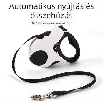 Kutyapóráz nyújtható – automata, műanyag vontatószalag