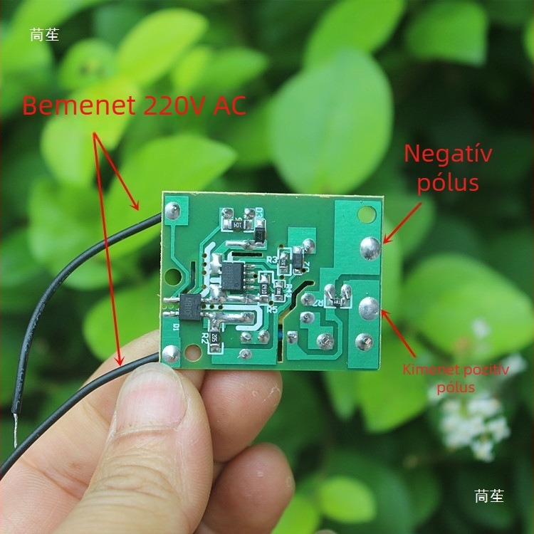 12V 12W kapcsolóüzemű tápegység modul, AC-DC, bemenet 220V, kimenet 12V