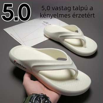 Férfiaknak készült vastag talpú flip-flop papucs, EVA felsőrész és EVA talp, csúszásmentes, nyár 2025