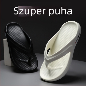 Férfiaknak készült vastag talpú flip-flop papucs, EVA felsőrész és EVA talp, csúszásmentes, nyár 2025