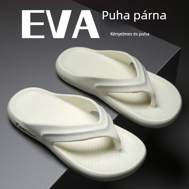 Férfiaknak készült vastag talpú flip-flop papucs, EVA felsőrész és EVA talp, csúszásmentes, nyár 2025