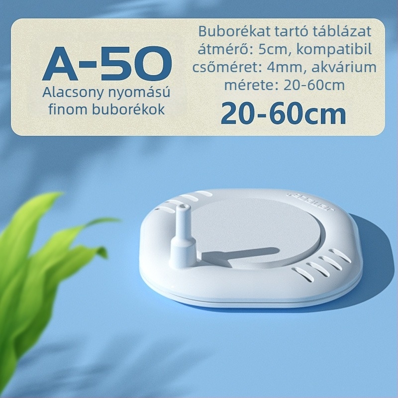 Jeneca akváriumi oxigén buboréktáblája gáztáblával, gázkővel és atomizálóval – kompatibilis oxigénpumpával