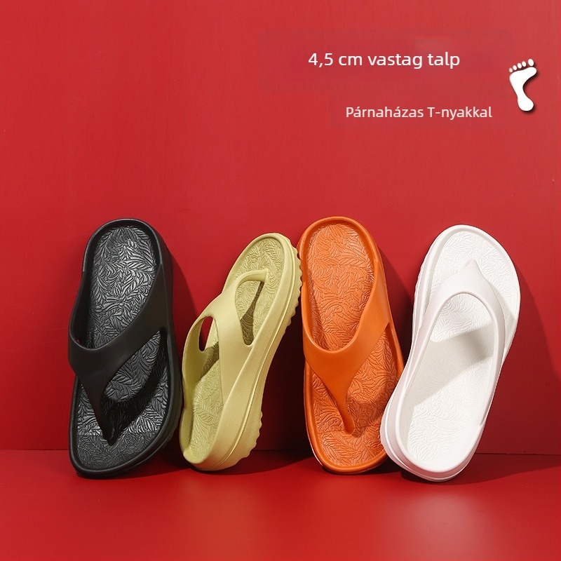 Férfiaknak szóló nyári vastag talpú flip-flopok, EVA felső rész és EVA talp, injektált talp