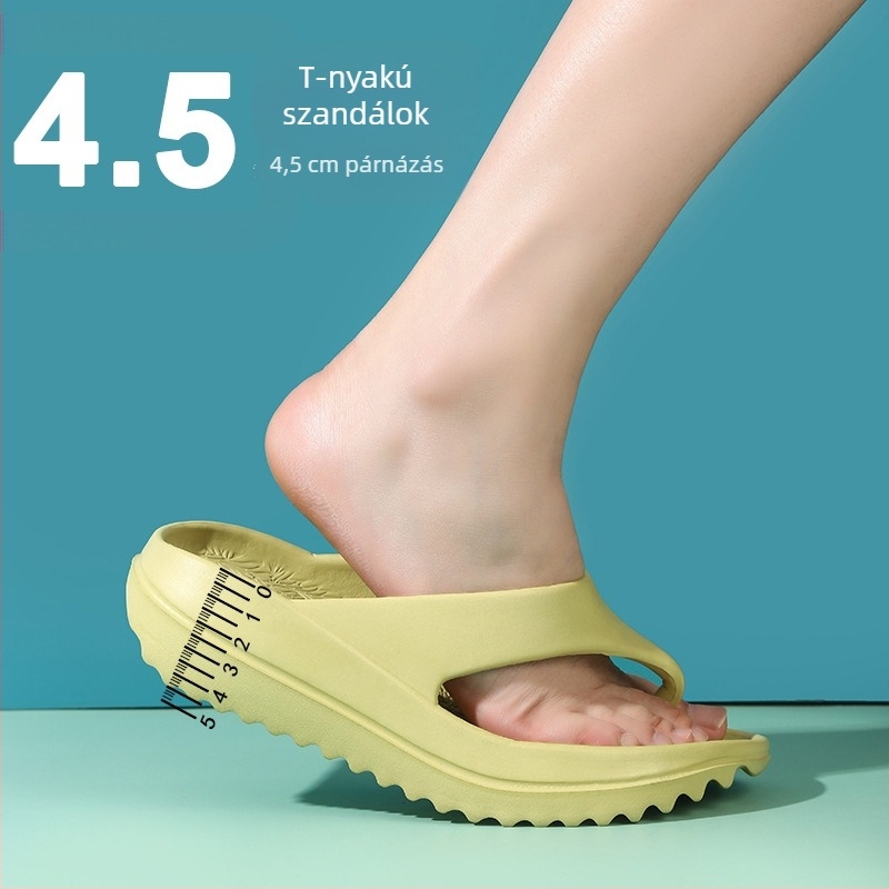 Férfiaknak szóló nyári vastag talpú flip-flopok, EVA felső rész és EVA talp, injektált talp