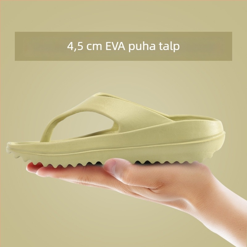 Férfiaknak szóló nyári vastag talpú flip-flopok, EVA felső rész és EVA talp, injektált talp