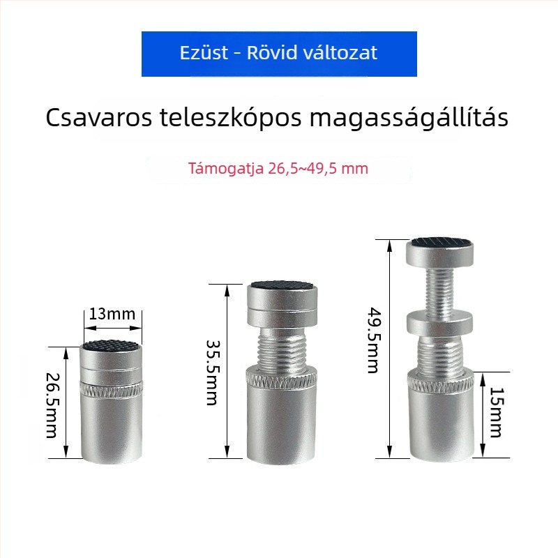 Grafikus kártya tartó – alumínium keret mágneses alappal, ITX mini PC-hez, többirányú állíthatóság, anti-hajlítás