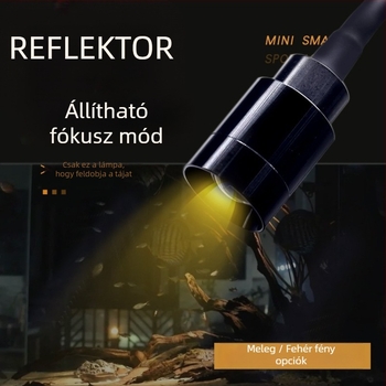 LED akváriumi spotlámpa zoom funkcióval – vízinövényekhez és teknősöknek