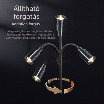 LED akváriumi spotlámpa zoom funkcióval – vízinövényekhez és teknősöknek