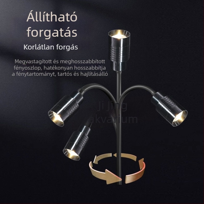 LED akváriumi spotlámpa zoom funkcióval – vízinövényekhez és teknősöknek