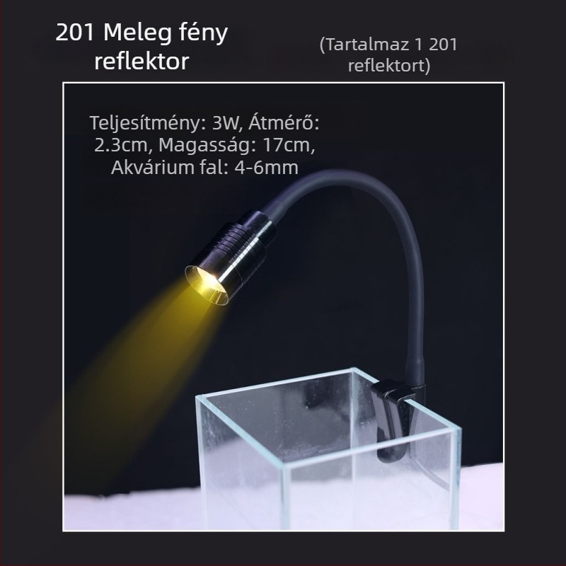 LED akváriumi spotlámpa zoom funkcióval – vízinövényekhez és teknősöknek