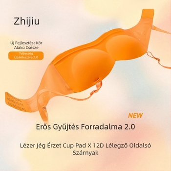 Melltartó nyúlfül kupával - Nylon/Poliamid, pamut bélés, gyors száradás, fix dupla pántok