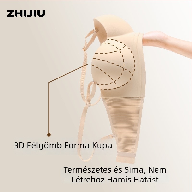 Melltartó nyúlfül kupával - Nylon/Poliamid, pamut bélés, gyors száradás, fix dupla pántok