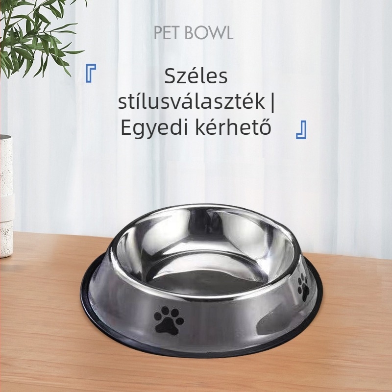 Rozsdamentes acél kutya tál, háziállat tálak, Wang Xingyu márka, csomagolás 120