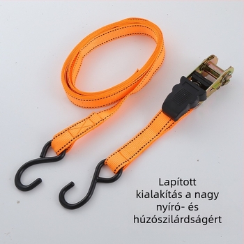 4 darab rögzítő heveder ratchet mechanizmussal, teherbírás 800 kg, Márka: Tensioner