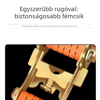 Szállítási heveder feszítő, ratchet mechanizmussal, szélesített és megvastagodott testtel