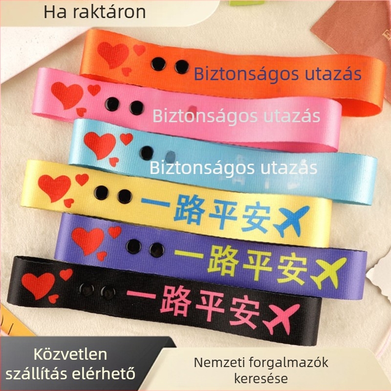 Poliészter poggyászpánt, Dylan Márka, National Tide New Wind stílus, mintázat: betűk, funkciók: lélegző, ultra könnyű, kopásálló