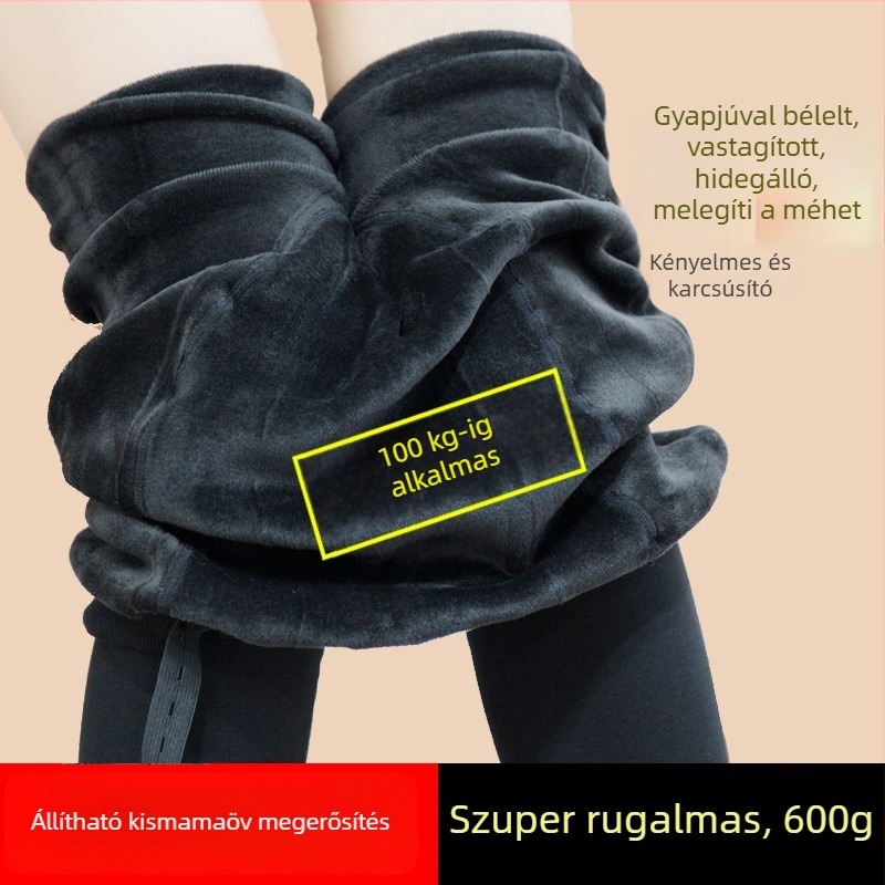 Plusz méretű terhes nők meleg fleece-béléssel