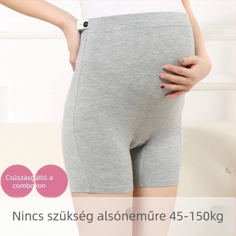 Kismama nadrág hasi támogatással, háromnegyedes hossz, modal anyag (90–95% modal) regenerált cellulóz rostokkal kevert, szoros szabású