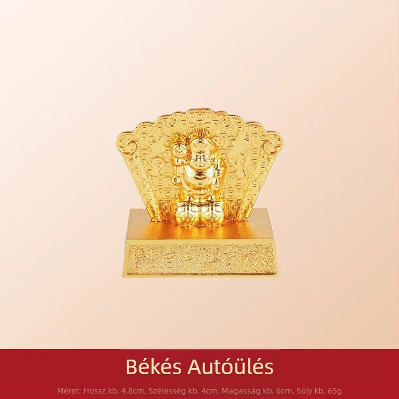 Autóba akasztott dísz kínai stílusú Guanyin és réz érme motívummal; anyag: ötvözet; csomagolás: akril tok egyedi csomagolásban; kategória: kártya