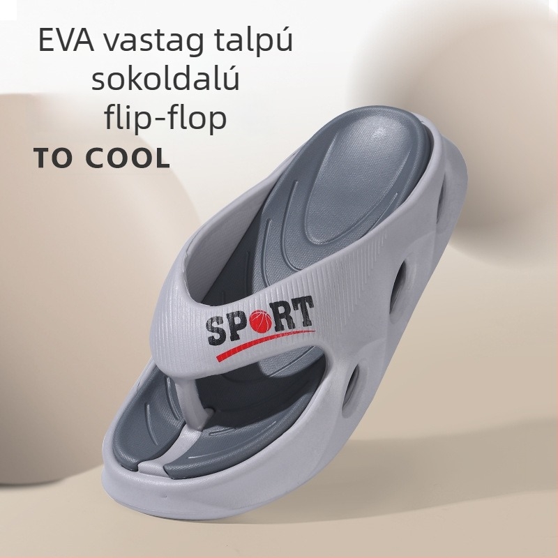 Férfi papucs Sharp exhibition, Leisure open-toe stílus, felső EVA, talp EVA, talp injektált formázású, férfiak számára, 2025 tavasz