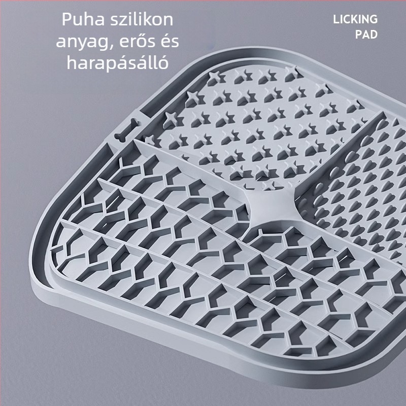 Szilikonból készült nyalogató matrac és lassú etetéses tál kis testű kutyáknak – több méretű etetőtál
