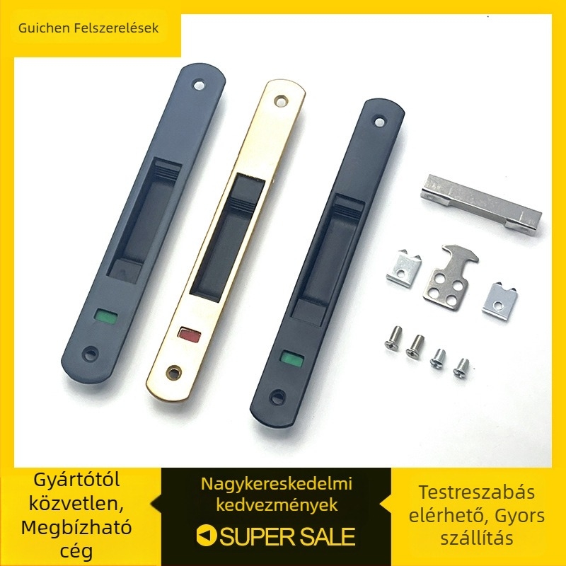Alumíniumötvözet kampózár tolóajtókhoz és ablakokhoz, egyoldali hőszigetelt kialakítás, modell 1, Guicheng hardware, modern minimalista stílus