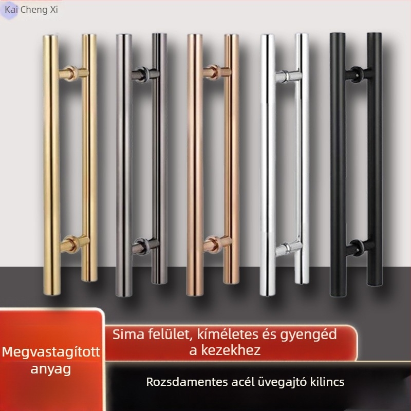 Rozsdamentes acél üvegajtó fogó készlet keret nélküli edzett üvegajtókhoz