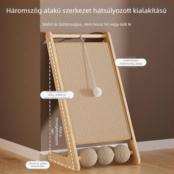 Macska karmoló deszka siszálból, függőleges, CW-002, 1 db, egyszerű stílus