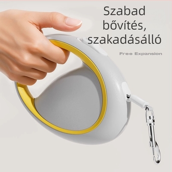 Kutyapóráz automatikus visszahúzható, ABS anyagból, mindennapi sétákhoz