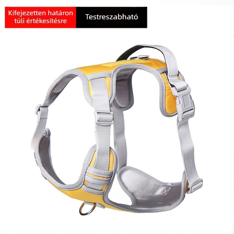 Kutyamellény-hám – anti-t húzás, harapásálló, nyári kényelem, kismérettől a nagyig, nagy méret (Alaskan Malamute)