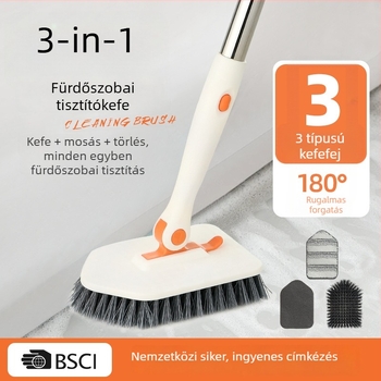 Fürdőszobai tisztító kefe durva dörzsölő szivaccsal, műanyag tisztítókefe, 30 darab