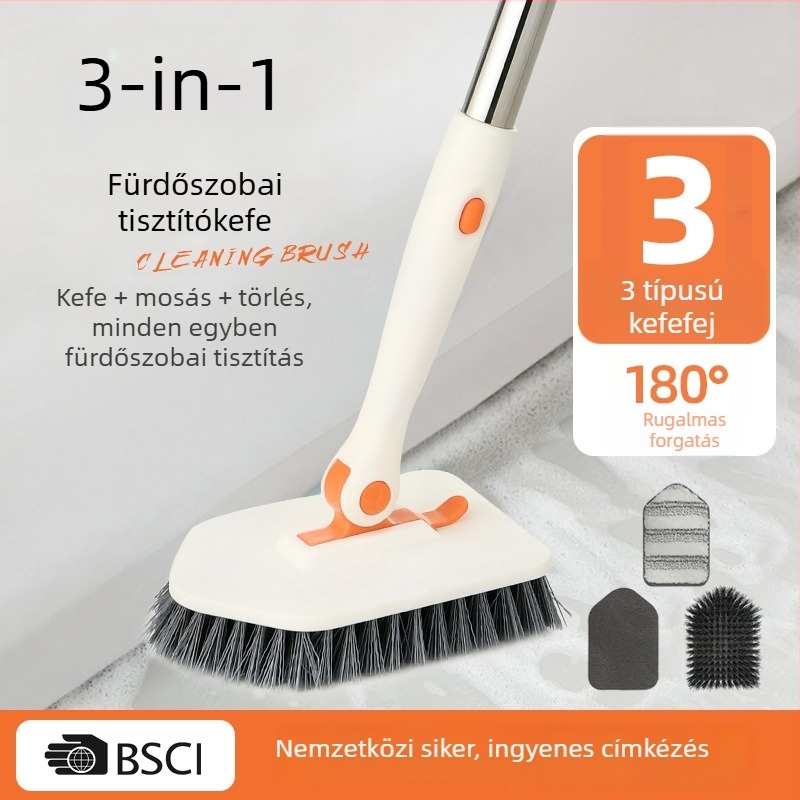 Fürdőszobai tisztító kefe durva dörzsölő szivaccsal, műanyag tisztítókefe, 30 darab