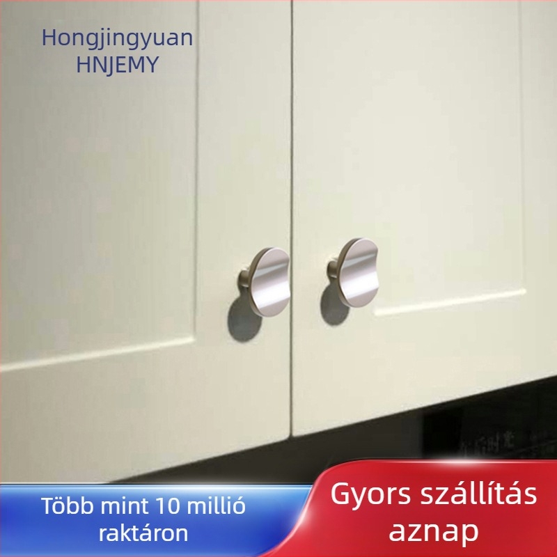 Modern minimalista gardrób/szekrény ajtókilincs, egylyukú, cinkötvözet