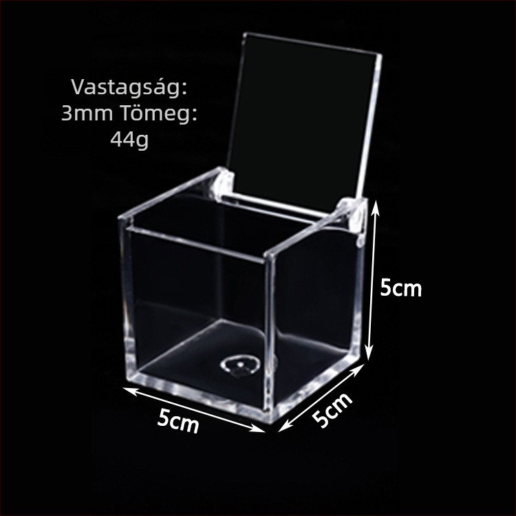 Mikro tájkép akril doboz DIY élelmiszer-tároláshoz fedéllel, PS injekciós forma, modell JA-3010